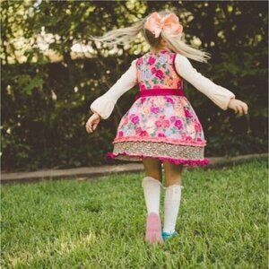 Matilda Jane fall bouquet dress Size 2 2 sets available twins multiples Clean sm